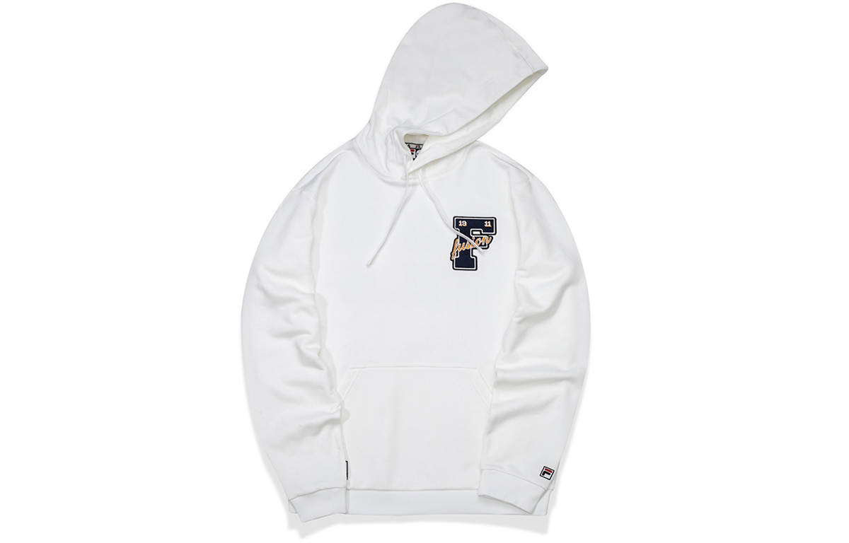FILA Fashion Knitted Pullover Hoodie - Standard White T11M032209F-WT