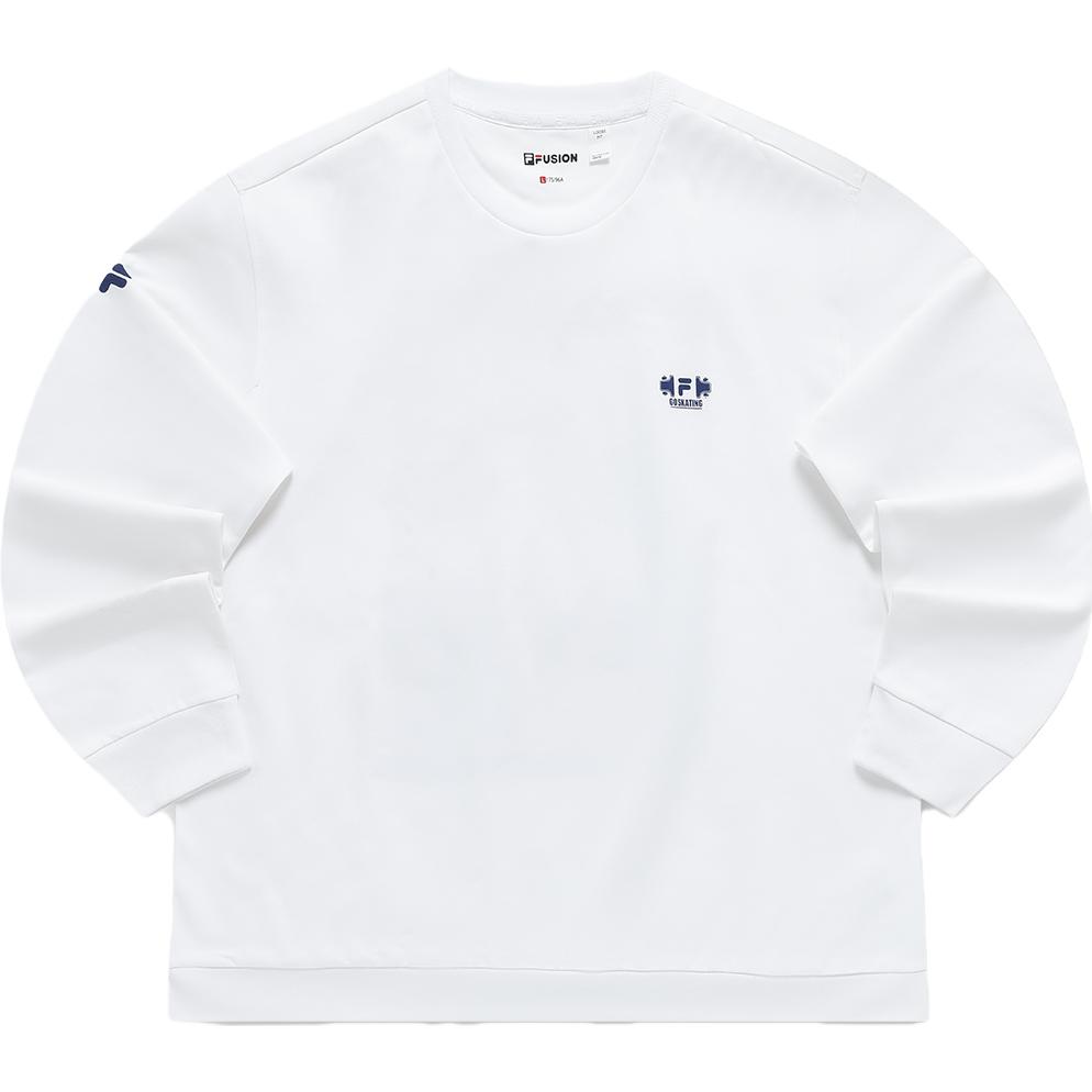FILA Fashion Loose Fit Print Sweatshirt Men’s Standard White T11M331202F-WT
