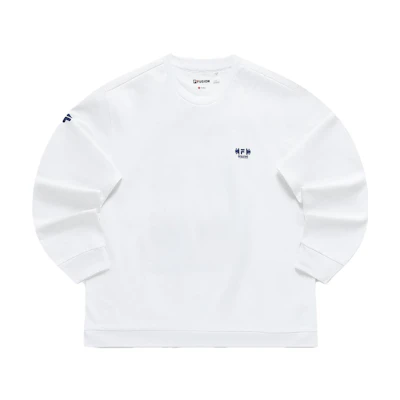 FILA Fashion Loose Fit Print Sweatshirt Men’s Standard White T11M331202F-WT