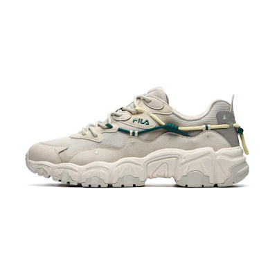 FILA Low-Top Running Shoes White 'Cream Brown'