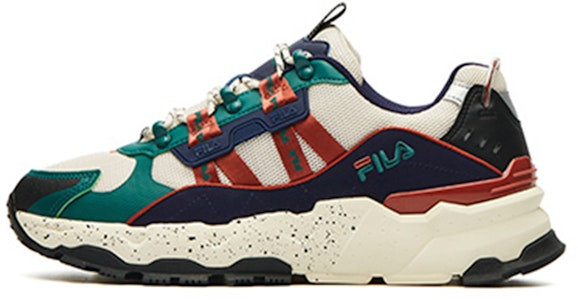 FILA ローカット ランニングシューズ クリーム/茶/緑 F12M134155FWB Buy FILA ローカット ランニングシューズ クリーム/茶/緑 F12M134155FWB