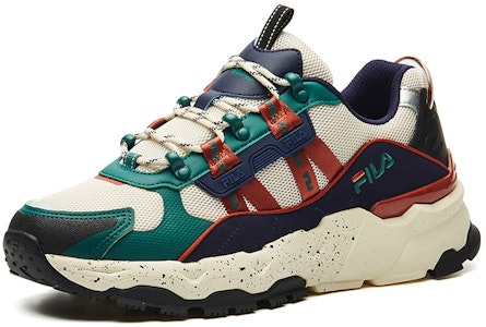 FILA ローカット ランニングシューズ クリーム/茶/緑 F12M134155FWB Order FILA ローカット ランニングシューズ クリーム/茶/緑 F12M134155FWB