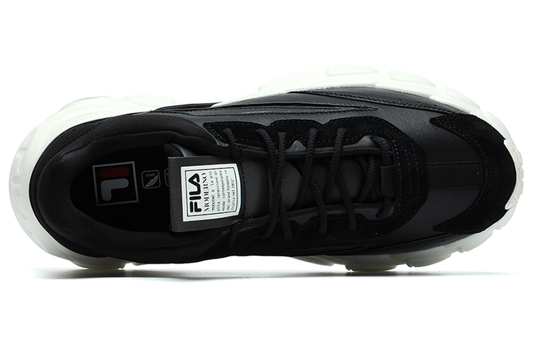 Lookbook FILA时尚运动鞋低帮跑鞋黑白配色 F12M134144FBK