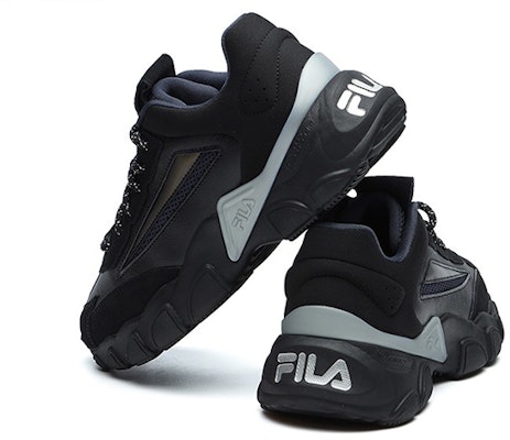 FILA ローカット ランニングシューズ 黒/グレー F12M144120FBI Shop FILA ローカット ランニングシューズ 黒/グレー F12M144120FBI