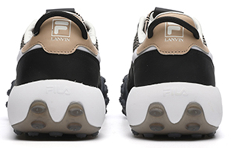 FILA Fashion Sneakers Low-Top Running Shoes 'Black Beige' 圖 4