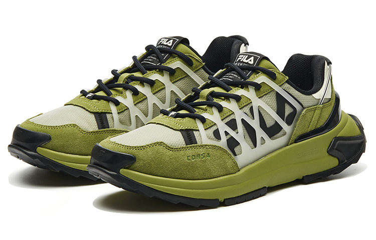 FILA Fashion Sneakers VNTG Black/Green 圖 2
