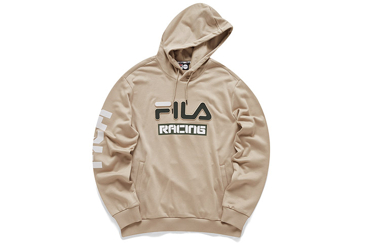 FILA Fashion Streetwear Pullover Hoodie Light Khaki T11M043202F-BG