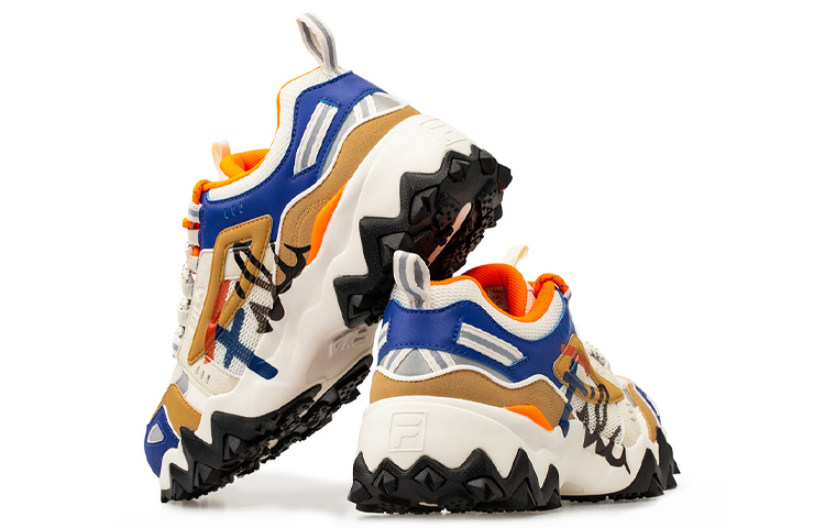 Shop Fila Fusion 斐乐潮牌 Fellow 欧客漫 復古跑鞋 黃白藍