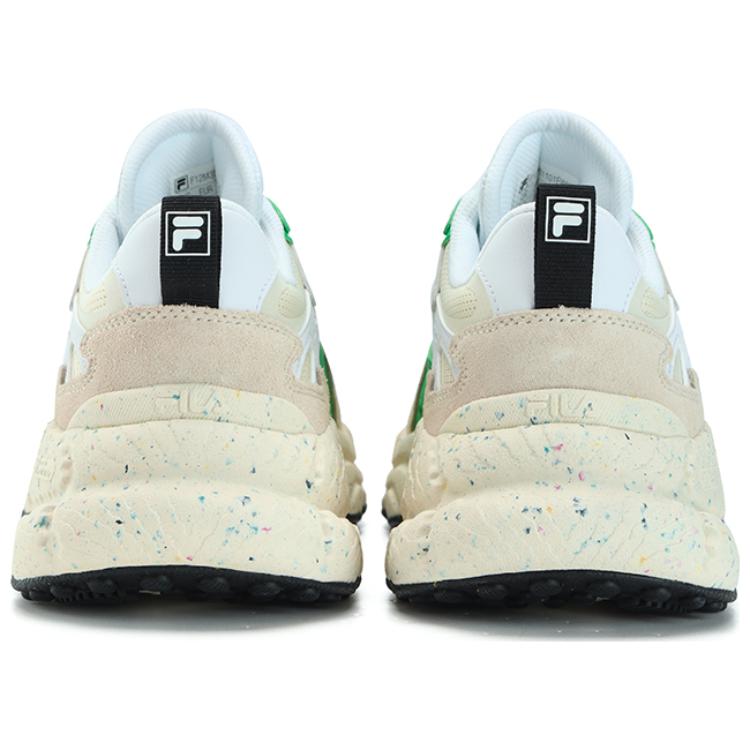 Shop FILA斐樂 Fern 蕨草鞋 休閒搭配 防滑耐磨 低筒 老爹鞋 男款 斐樂白