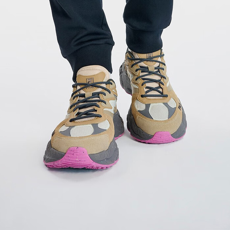 Details for FILA斐樂 Fern 蕨草鞋 防滑耐磨 低筒 爸爸鞋 男款 牡蠣灰