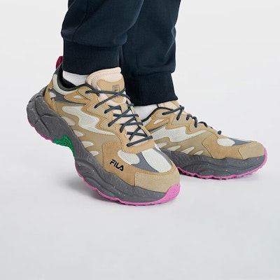 FILA斐樂 Fern 蕨草鞋 防滑耐磨 低筒 爸爸鞋 男款 牡蠣灰 Cheap FILA斐樂 Fern 蕨草鞋 防滑耐磨 低筒 爸爸鞋 男款 牡蠣灰