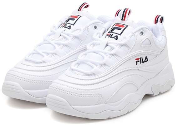 FILA斐樂 Disruptor 耐磨 低筒 爸爸鞋 男女同款 白色 Lookbook FILA斐樂 Disruptor 耐磨 低筒 爸爸鞋 男女同款 白色