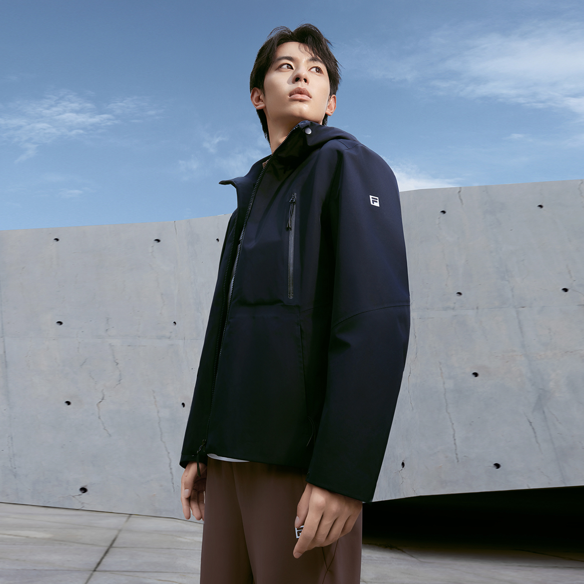 Details for FILA 健身防風戶外3合1冬季兩件式外套 - 傳奇藍 A11M341701FNV