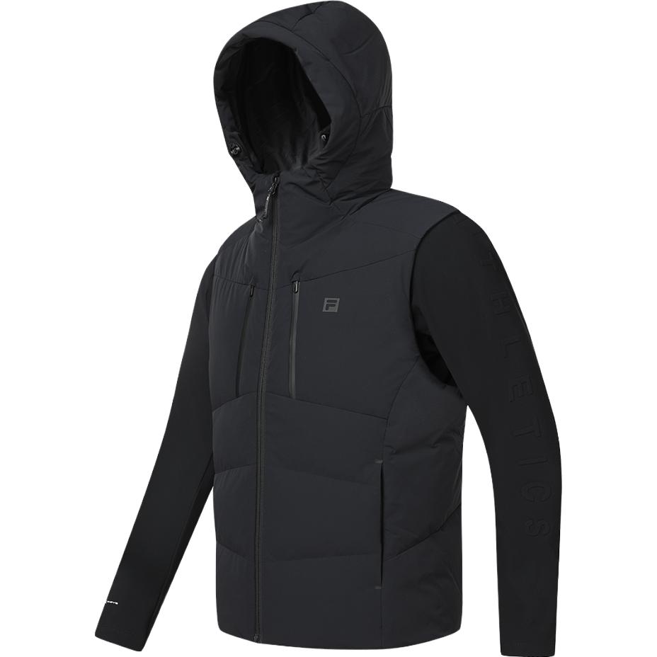 FILA Fitness  Black Winter Down Jacket & Hoodie Two-Piece Set. A11M341905F-BK 圖 2