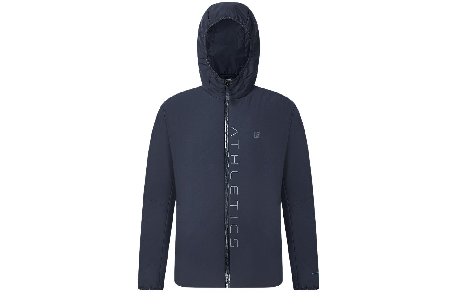 FILA Fitness  Letter Print Hooded Jacket - Navy Blue A11M411904F-NV 圖 2