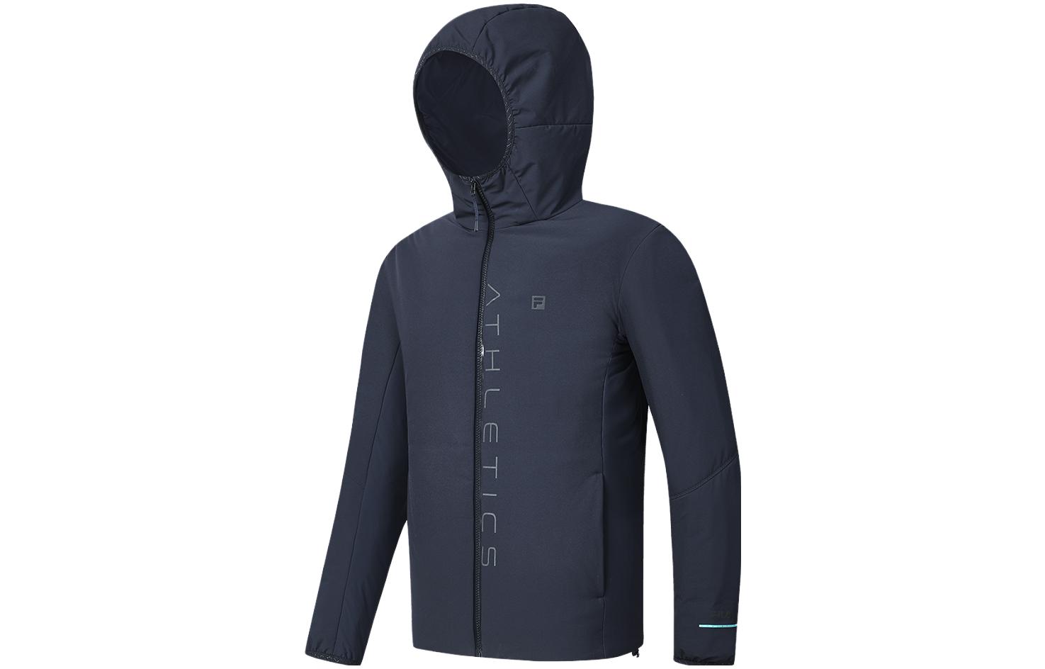 FILA Fitness  Letter Print Hooded Jacket - Navy Blue A11M411904F-NV 圖 4