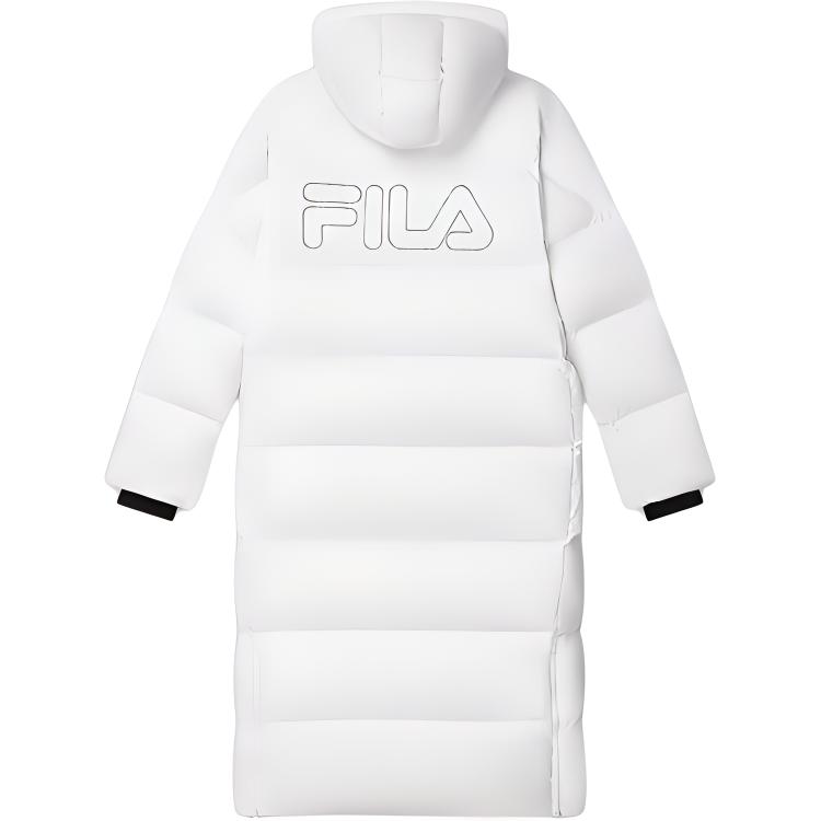 Lookbook FILA Jaket Down Tahan Angin & Air untuk Kebugaran - Putih Standar. A51M441901F-WT