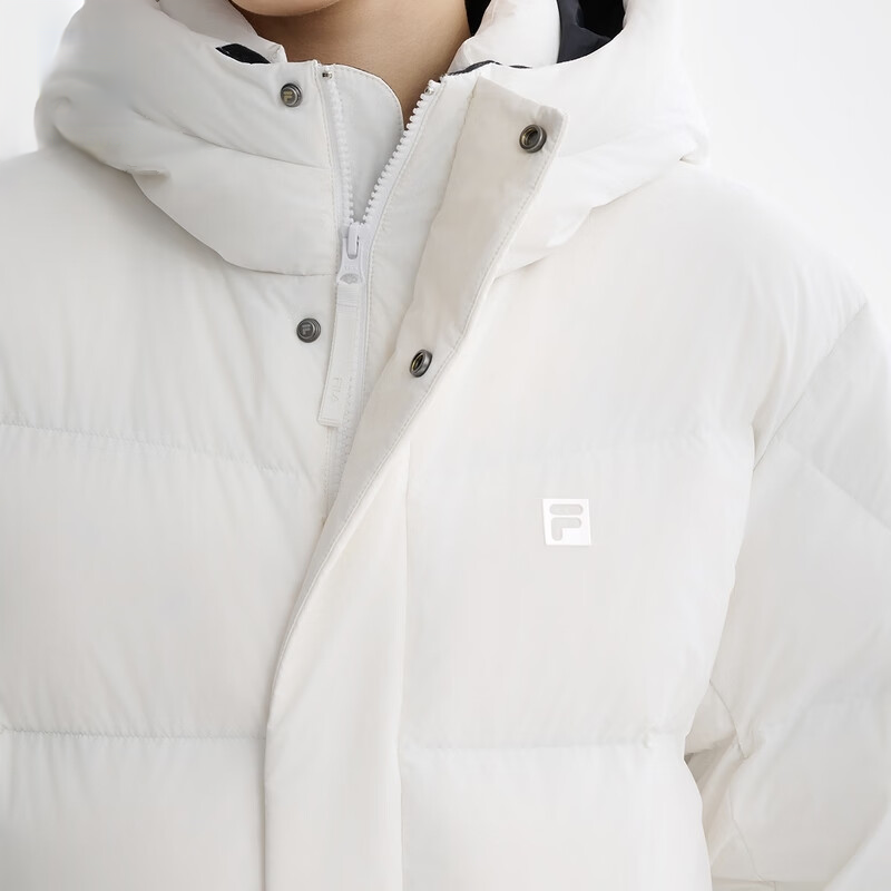 Shop FILA Jaket Down Tahan Angin & Air untuk Kebugaran - Putih Standar. A51M441901F-WT
