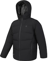 FILA Fitness Athletics Winter Black Hooded Basketball Jacket Down Coat A11M341904F-BK FILA Fitness Athletics Winter Black Hooded Basketball Jacket Down Coat A11M341904F-BK
