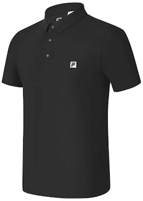 FILA Fitness Classic Retro Soft Knit Polo Shirt - Black A11M521118F-BK Buy FILA Fitness Classic Retro Soft Knit Polo Shirt - Black A11M521118F-BK