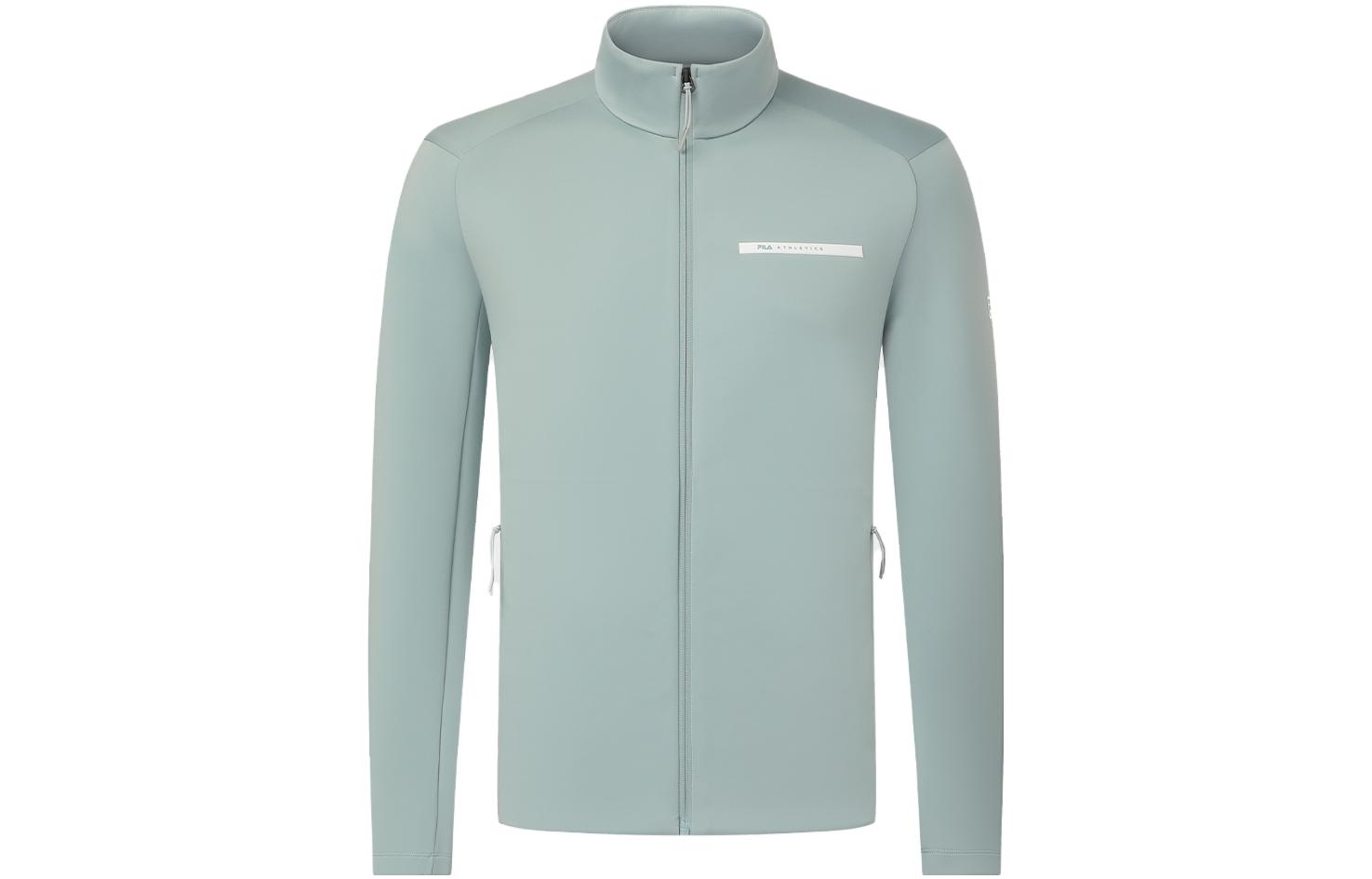 FILA Fitness Collection Blue-Grey Logo Print Long Sleeve Jacket A11M341501R-BU