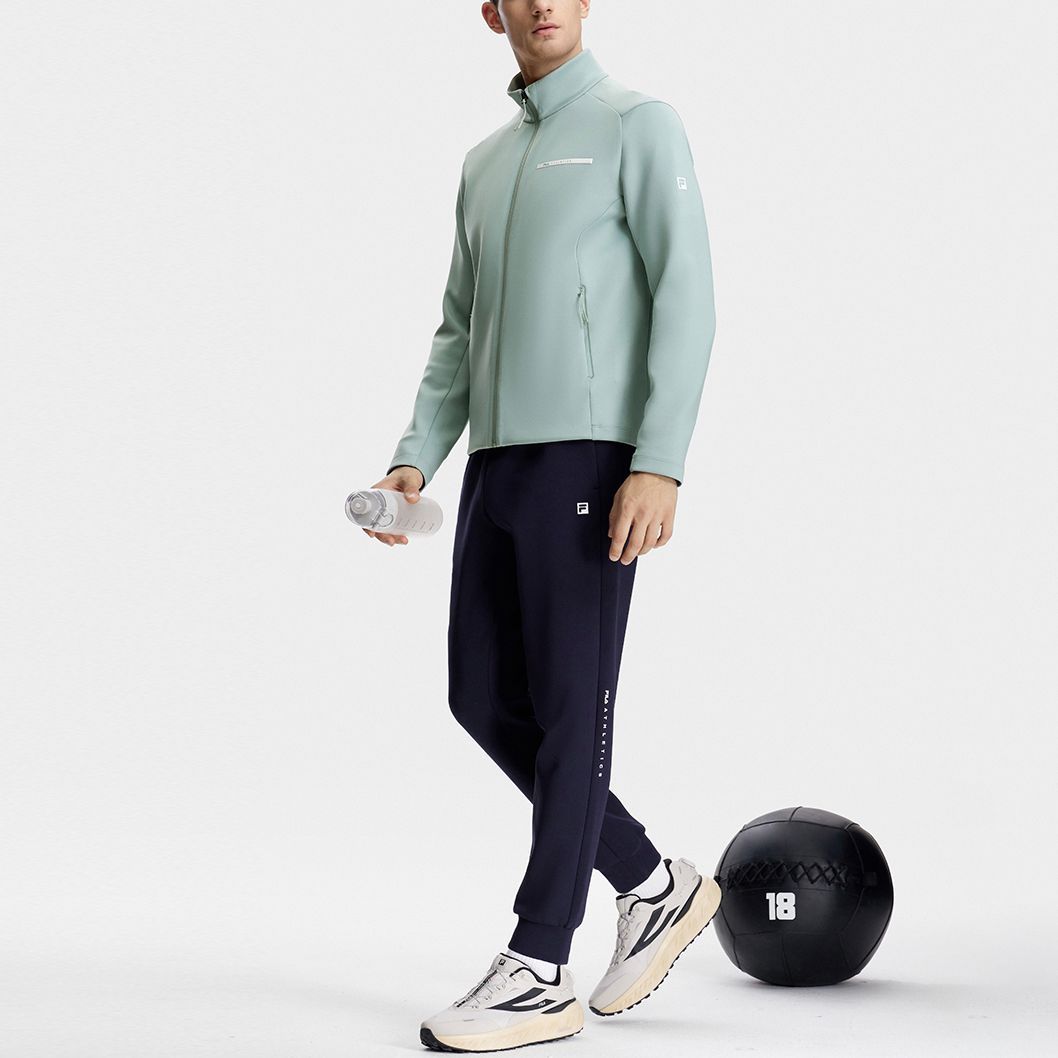 Sizing FILA 健身系列藍灰配色印花長袖外套 A11M341501R-BU