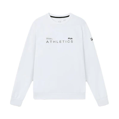 FILA Fitness Crewneck Pullover Sweatshirt Men’s White A11M331204F-WT