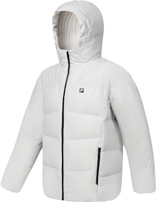 휠라 FW23 라이트 블루 그레이 겨울 후드 패딩 재킷 A11M341904FGY Buy 휠라 FW23 라이트 블루 그레이 겨울 후드 패딩 재킷 A11M341904FGY