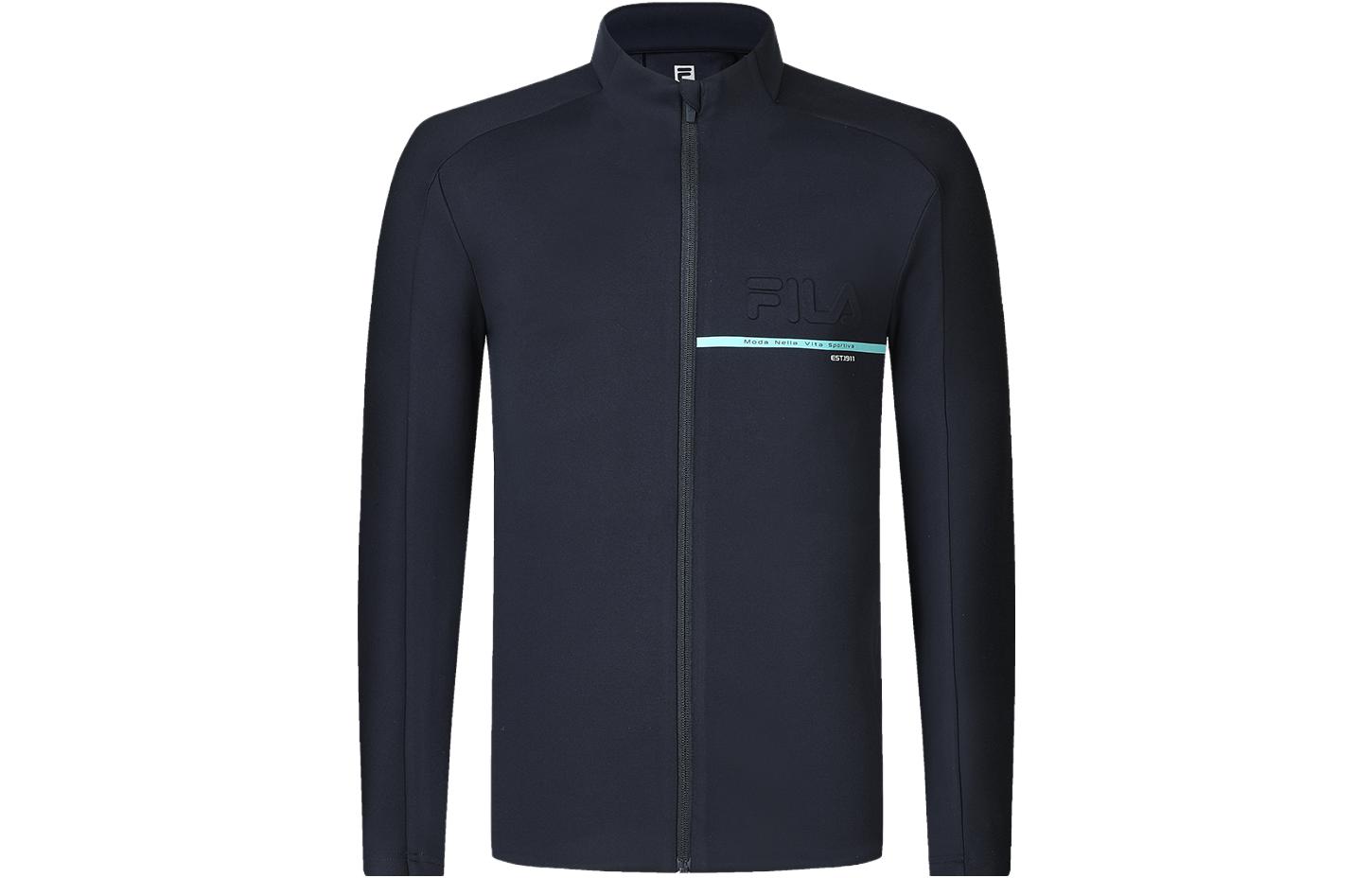 Order FILA健身針織外套純色皇家藍運動服 A11M411502F-NV