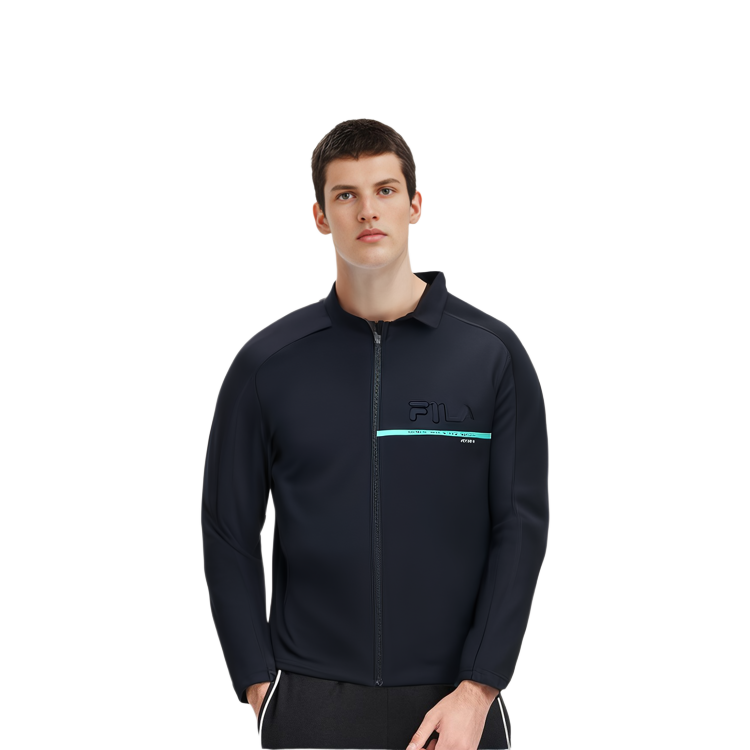 Details for FILA健身針織外套純色皇家藍運動服 A11M411502F-NV
