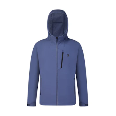 FILA Fitness Outdoor Casual Hoodie Jacket Light Gray Blue A11M441706F-BU