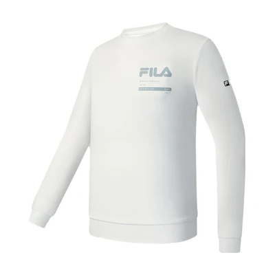 FILA Fitness Pullover Autumn Sweatshirt for Men - Grey Pink White A11M341204FIV