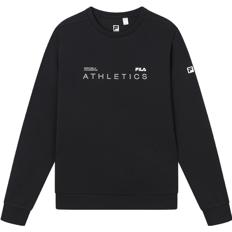 FILA Fitness Pullover Sweatshirt Casual Sports Knit Top A11M331204F-BK