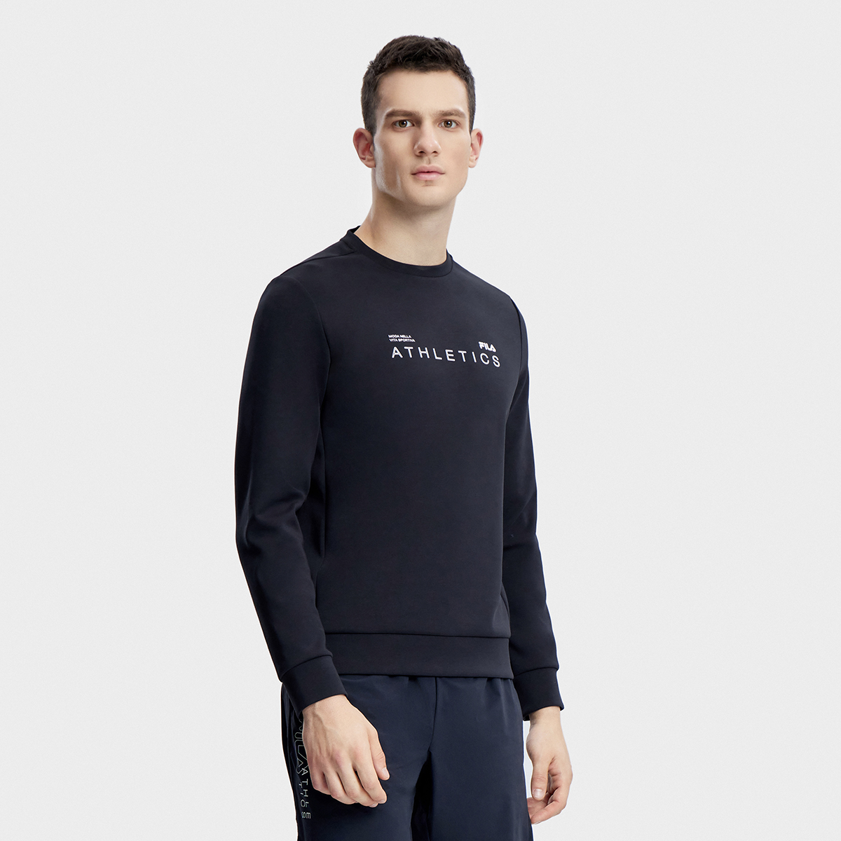 Purchase FILA 健身圓領運動休閒針織上衣 A11M331204F-BK