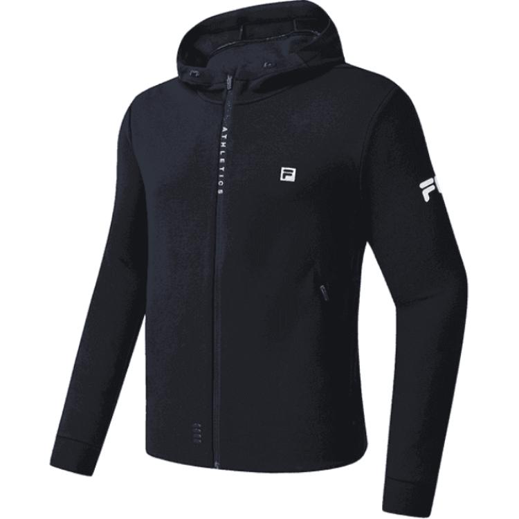 FILA Fitness Quick-Dry Comfort Hooded Jacket - Black A51M431502F-NV
