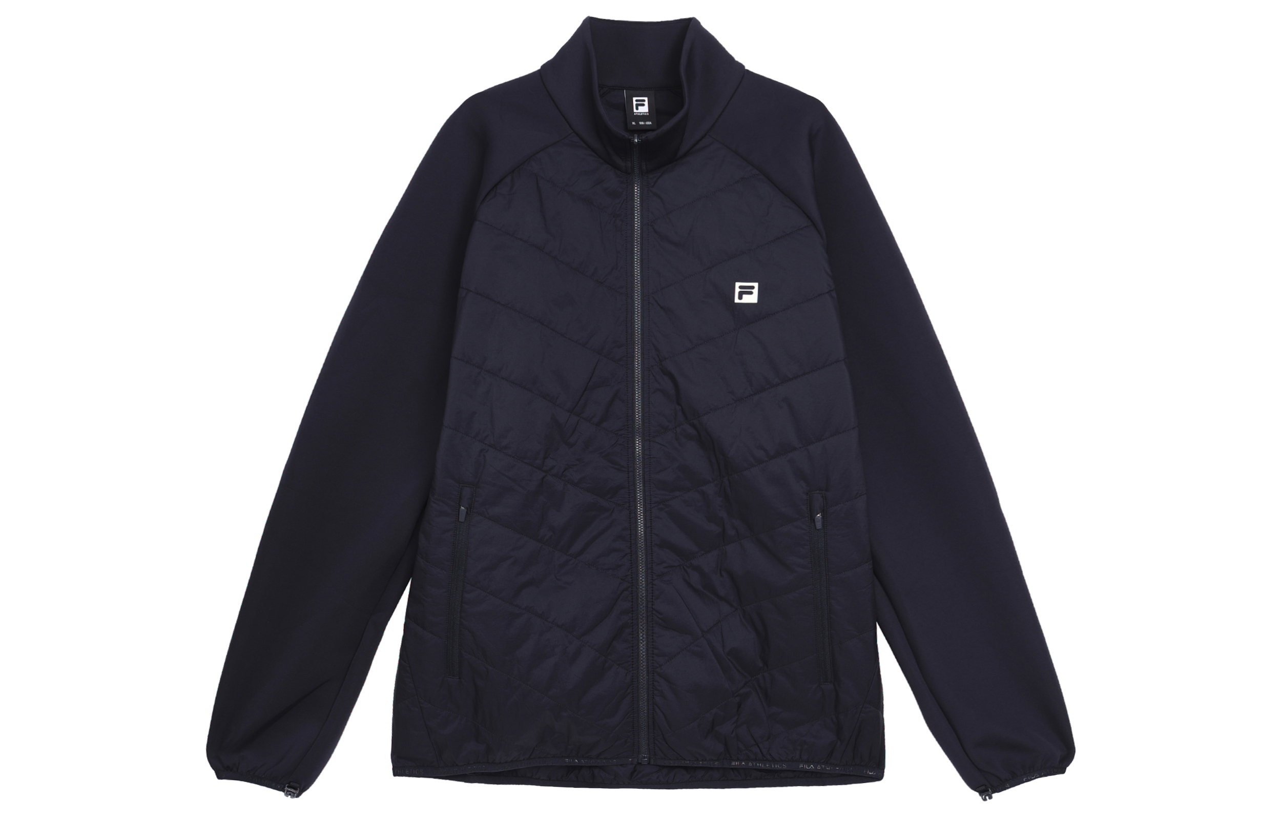 Shop FILA Jaket Convertible Berkerudung Biru Fitness Series dengan Resleting. A11M411713F-NV