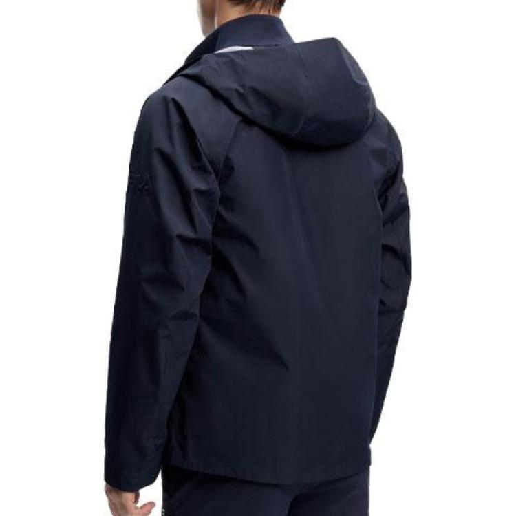 Sizing FILA Jaket Convertible Berkerudung Biru Fitness Series dengan Resleting. A11M411713F-NV