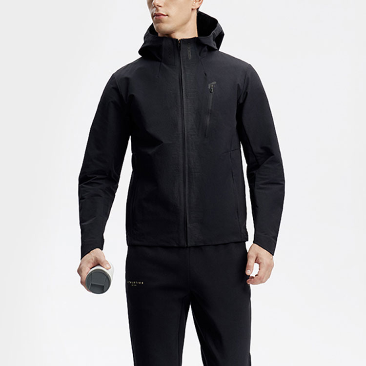 FILA Fitness Series Black Hoodie Jacket Casual and Comfortable A11M411708-BK 圖 5