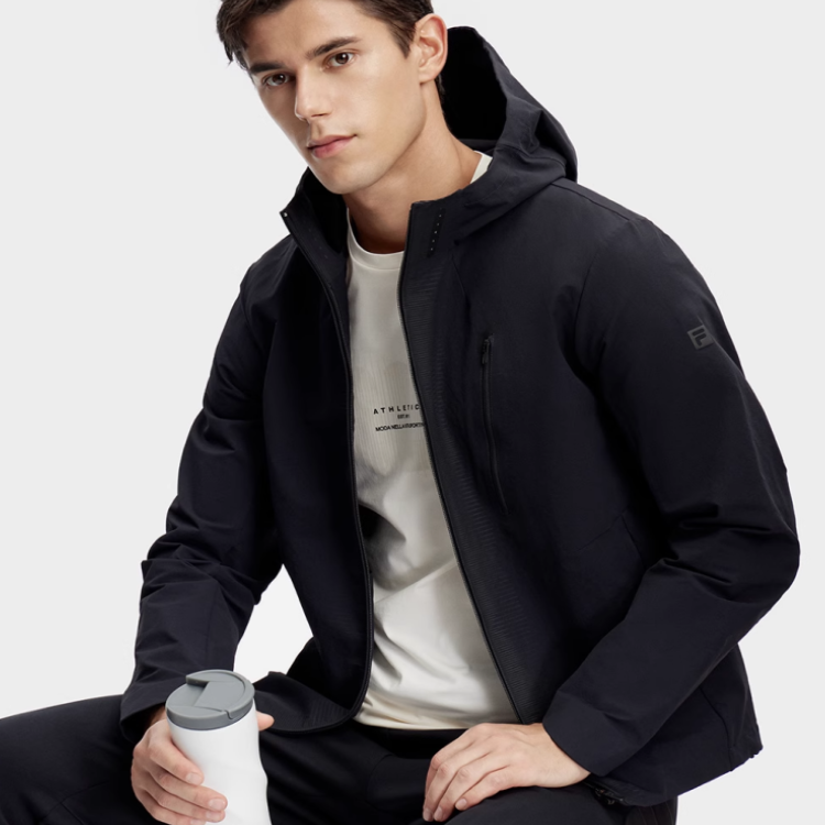 FILA Fitness Series Black Hoodie Jacket Casual and Comfortable A11M411708-BK 圖 7