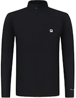 FILA Fitness Series Black Quick-Dry Soft Long-Sleeve Jacket with Logo A11M421506F-BK FILA Fitness Series Black Quick-Dry Soft Long-Sleeve Jacket with Logo A11M421506F-BK