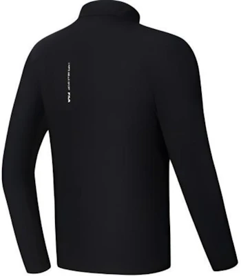 FILA 健身系列 黑色快乾柔軟長袖外套 附品牌Logo A11M421506F-BK Lookbook FILA 健身系列 黑色快乾柔軟長袖外套 附品牌Logo A11M421506F-BK