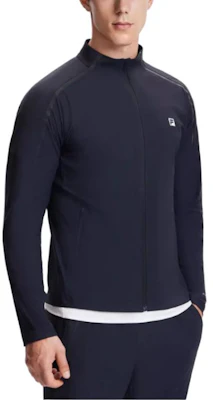 FILA 健身系列 黑色快乾柔軟長袖外套 附品牌Logo A11M421506F-BK Shop FILA 健身系列 黑色快乾柔軟長袖外套 附品牌Logo A11M421506F-BK