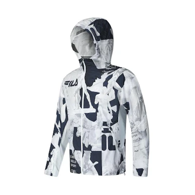 FILA Fitness Series Full-Print Zip Hoodie Jacket A11M421706F-ZA