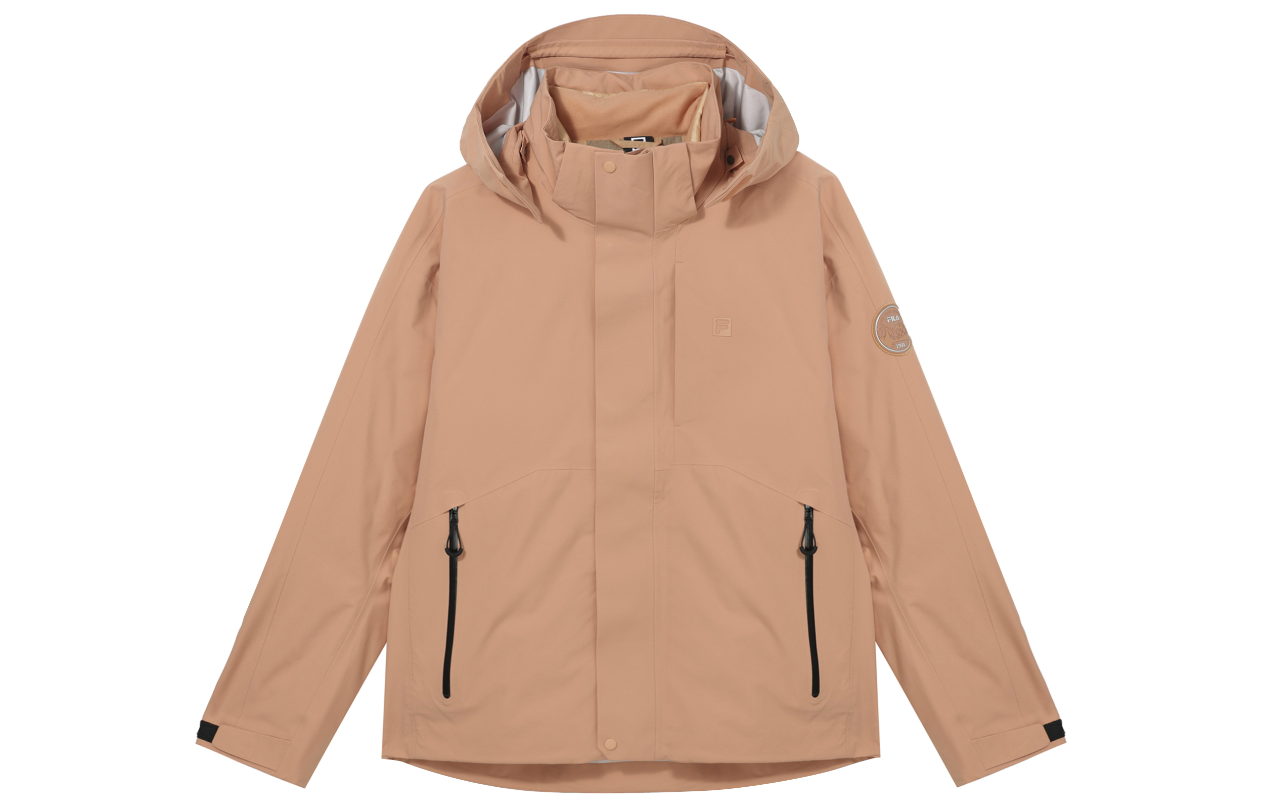 FILA Fitness Series Unisex Waterproof Insulated Hiking Jacket - Earthy Orange. A51M441701F-OR 圖 2