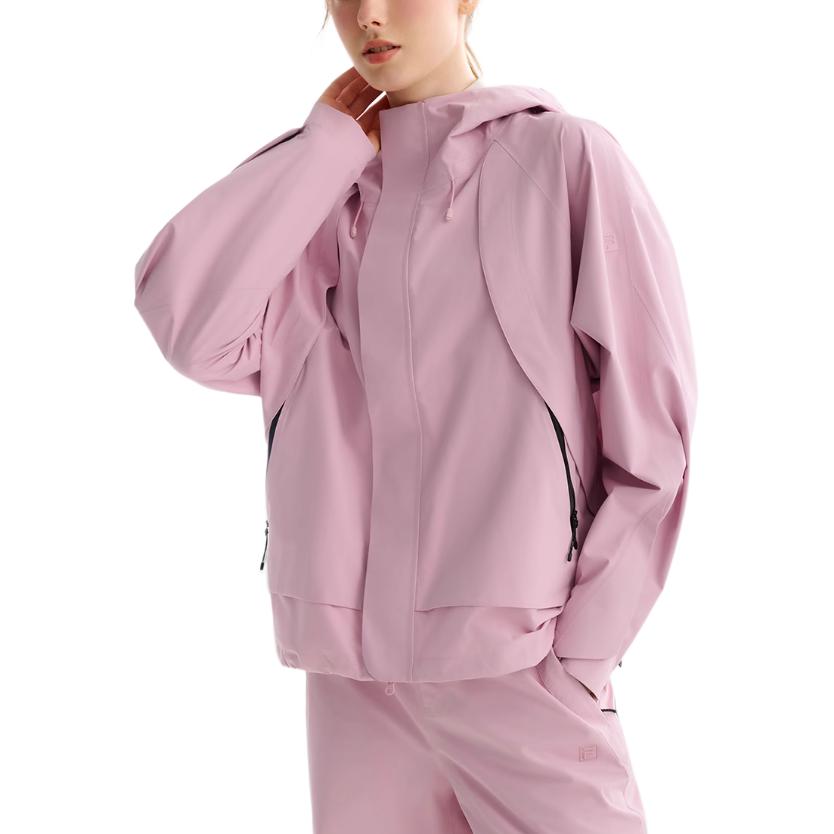 Shop FILA 健身防水防风夹克- 深樱桃粉色 男女同款. A51M441703F-PK