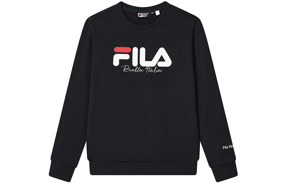 FILA Fleece Logo Oversized Pullover Sweatshirt Unisex - Legendary Blue. F51U249299F-NV