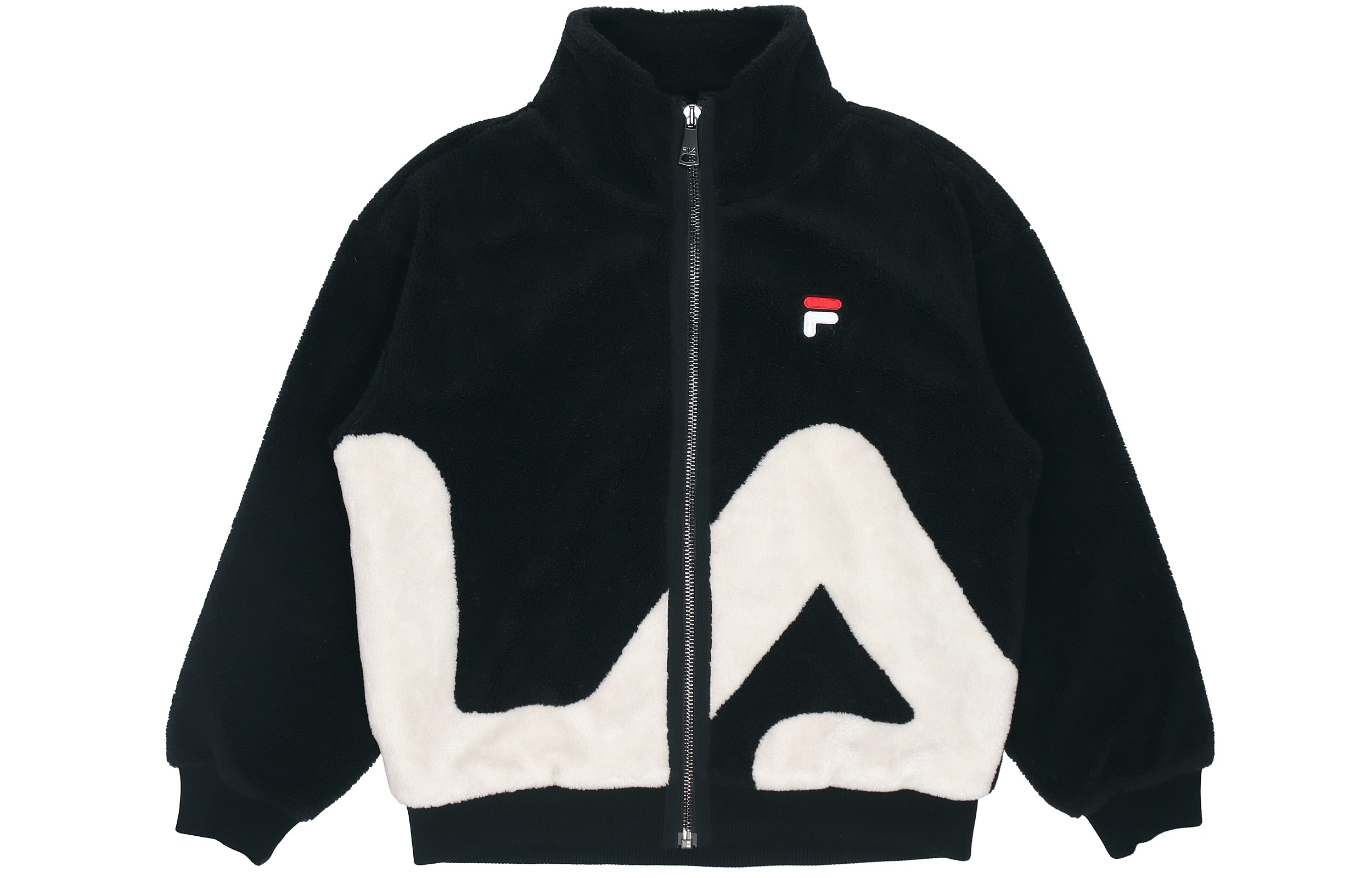 Order FILA Fleece Logo Unisex Casual Jacket Black. F51M148926FBK