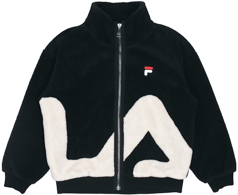 FILA Fleece Logo Unisex Casual Jacket Black. F51M148926FBK Order FILA Fleece Logo Unisex Casual Jacket Black. F51M148926FBK