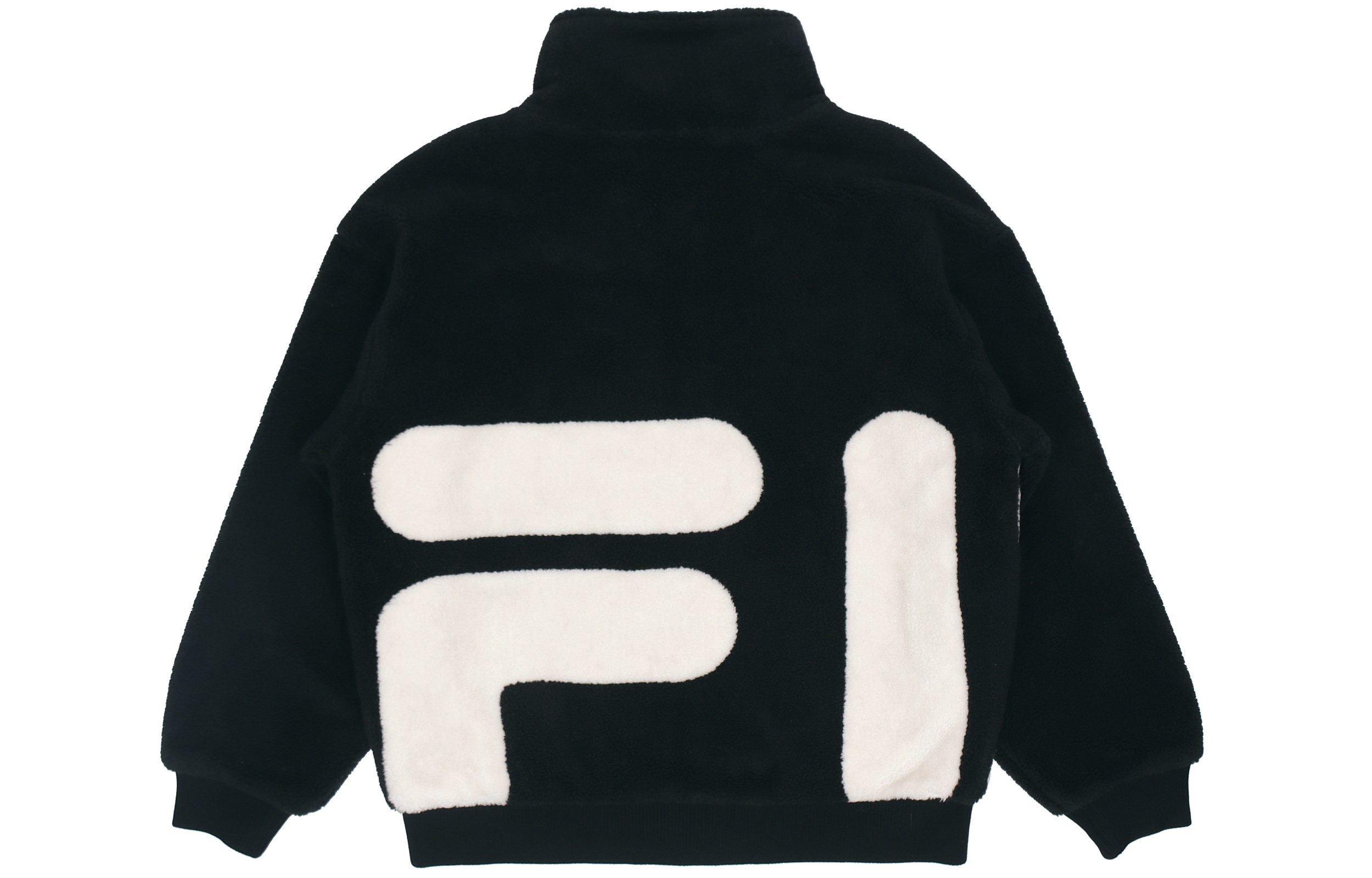 Lookbook FILA Fleece Logo Unisex Casual Jacket Black. F51M148926FBK