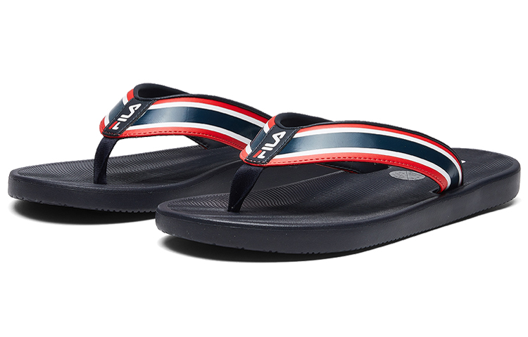 FILA Flip-Flops Black Red White 圖 2